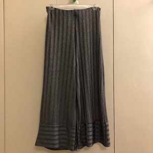 Zara metallic crop knit pants